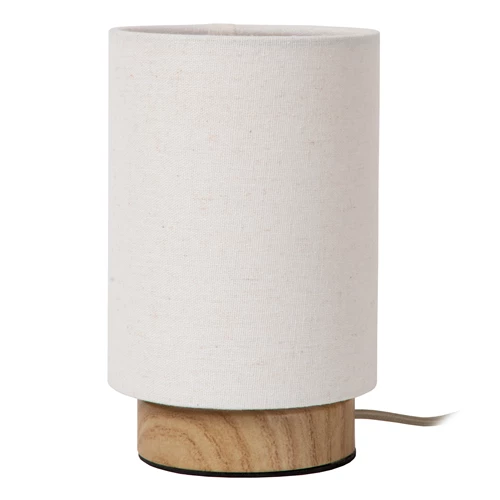 Lucide ALBANE - Table lamp - Ø 12 cm - 1xE14 - Light Wood Look - Essential - turned off